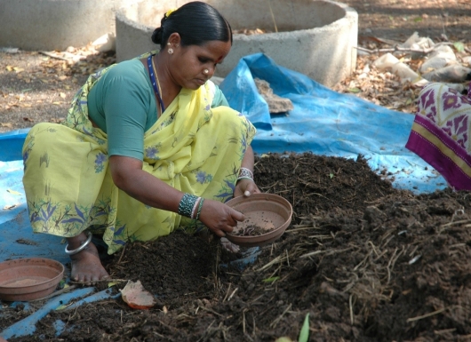 Microbial consortium-mediated aerobic composting technology